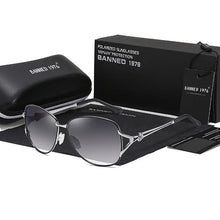 Carregar imagem no visualizador da galeria, Óculos de Sol Feminino Polarizado Armação de Metal Luxuosa