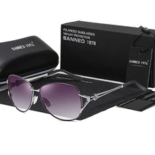 Carregar imagem no visualizador da galeria, Óculos de Sol Feminino Polarizado Armação de Metal Luxuosa