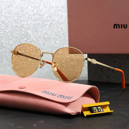 Óculos de Sol Feminino de Metal Miu